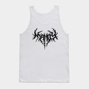 Black Color Style By Vintage Tank Top